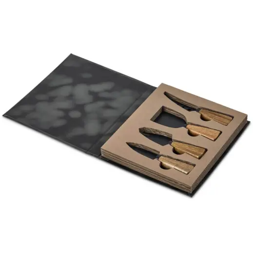 Andy Cartwright Clarens Cheese Knife Set Gift Box Open